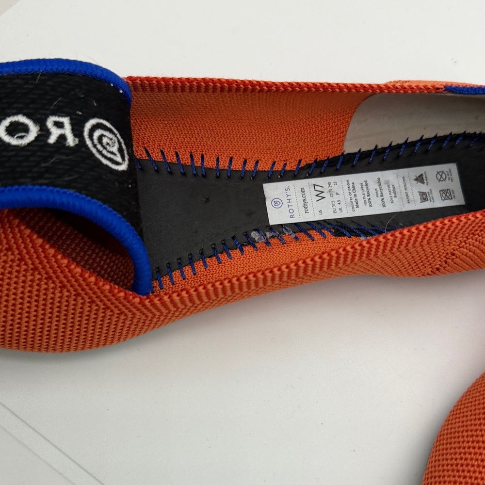 Rothy's Vibrant Orange Flats - Picture 9 of 11